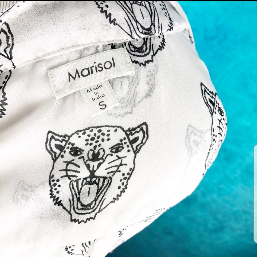 MARISOL TIGER WOW TOP ANTHROPOLOGIE MANDARIN - Picture 4 of 5